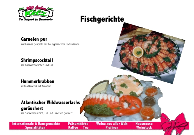 Kelz-Delikatessen Eichstaett - Partyservice Broschuere Seite13